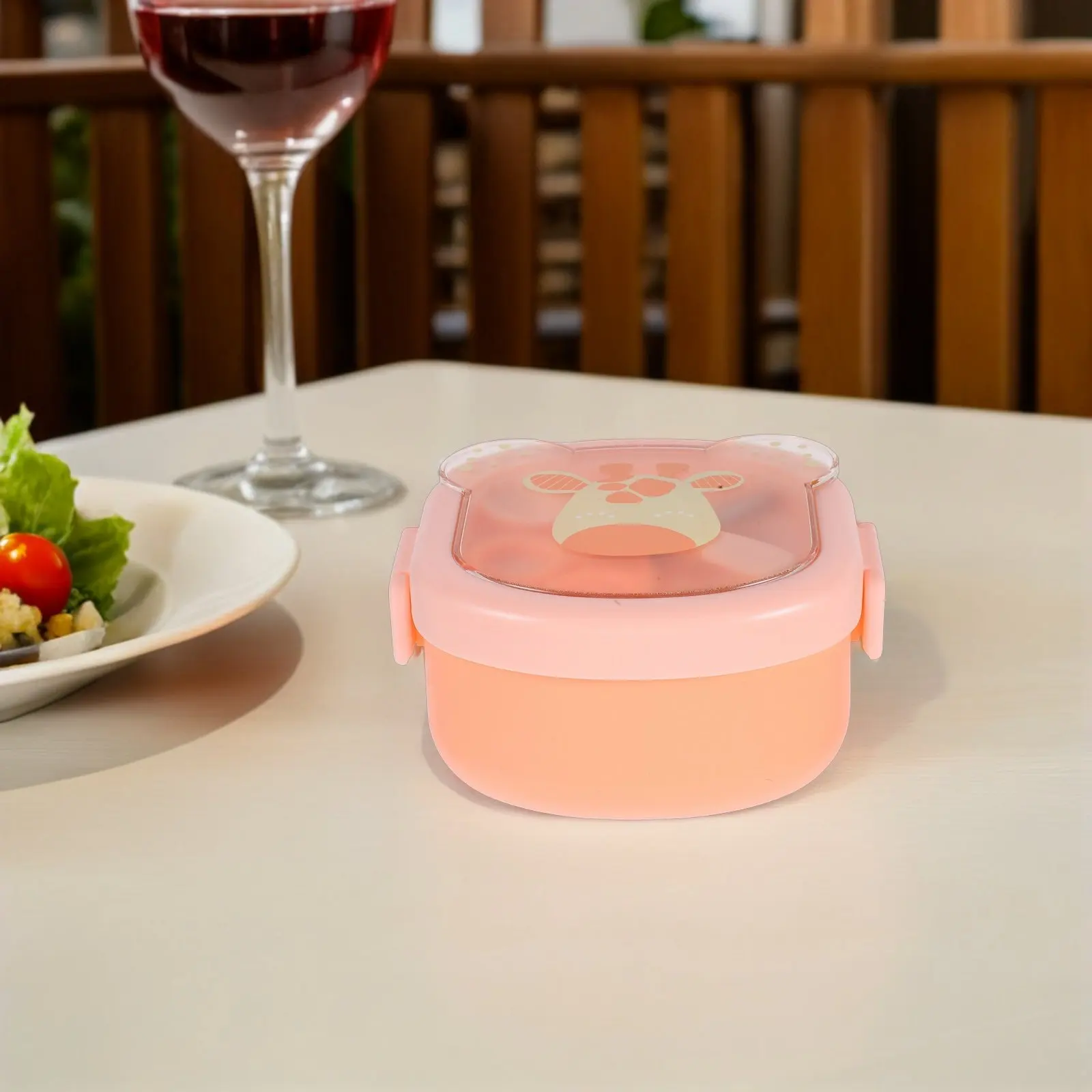 

Portable Baby Feeding Set Orange Food Scissors Suction Bowl Spoon Travel Snack Container Toddler Feeding Supplies