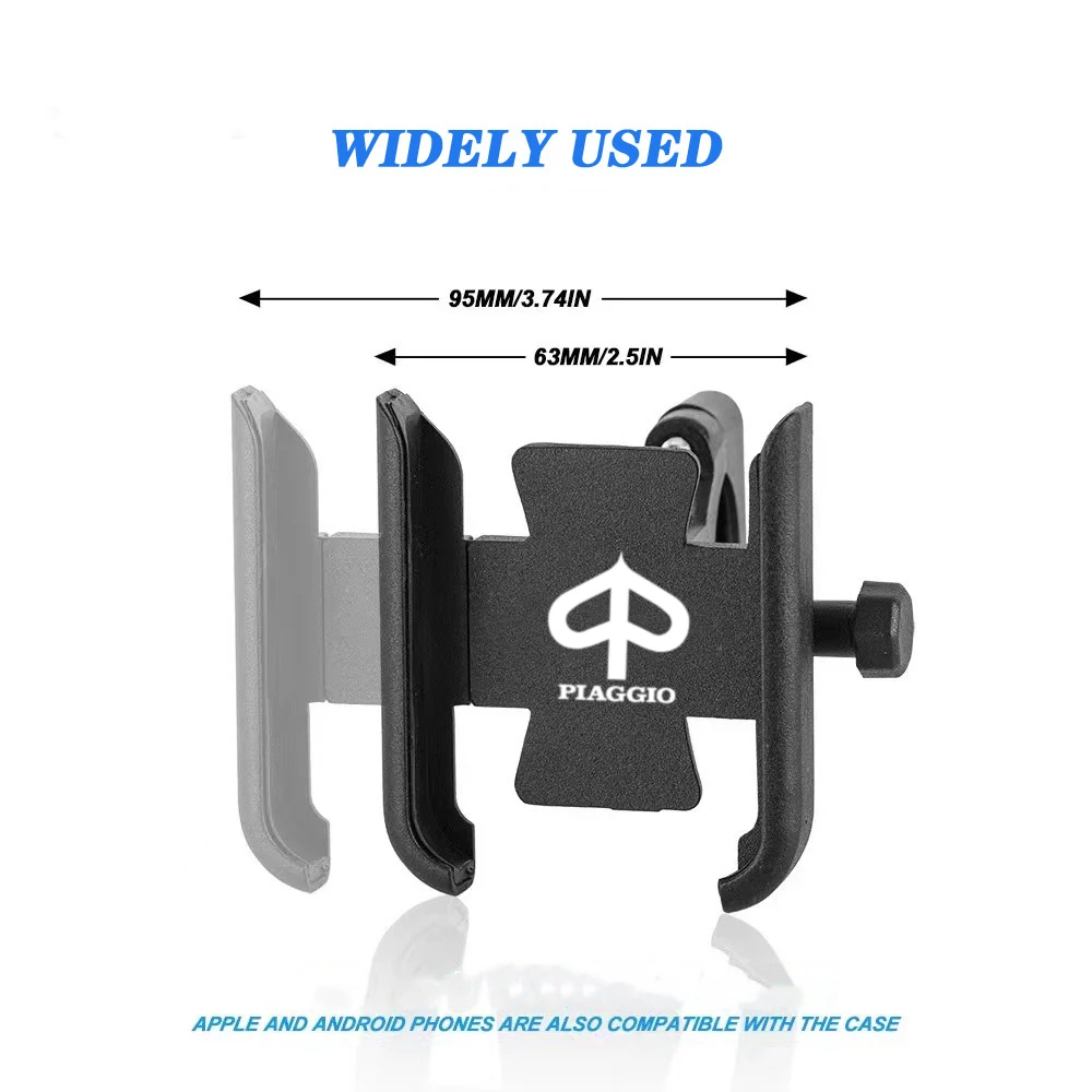 For PIAGGIO VESPA BQY BYQ FLY Liberty Medley 150 ZIP50 125 ww150 Beverly 300 Motorcycle Phone Holder Handlebar GPS Bracket