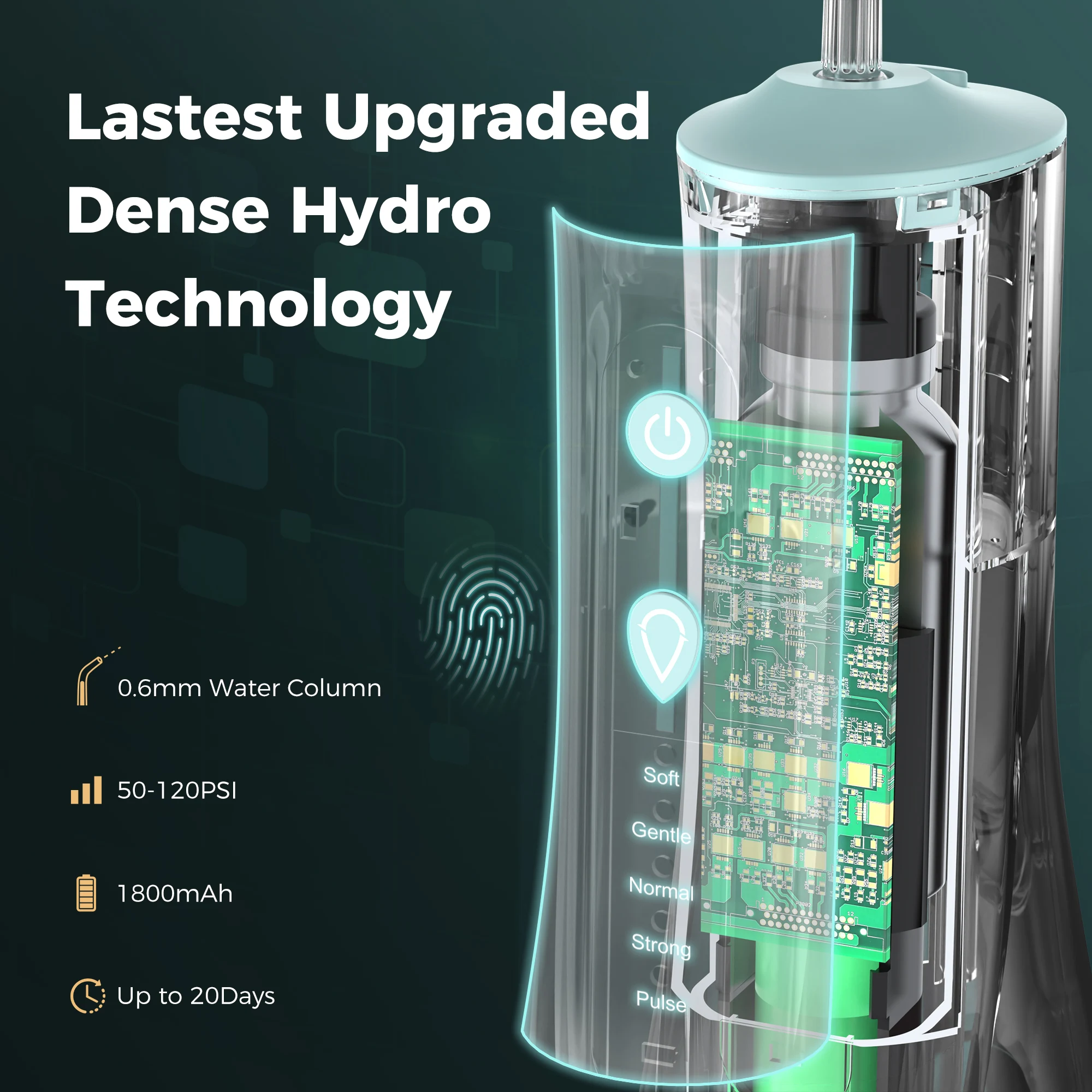 المحمولة عن طريق الفم الري USB قابلة للشحن 5 طرق جهاز تنظيف الأسنان بالماء الأسنان المياه النفاثة 300 مللي خزان المياه IPX7 مقاوم للماء منظف الأسنان