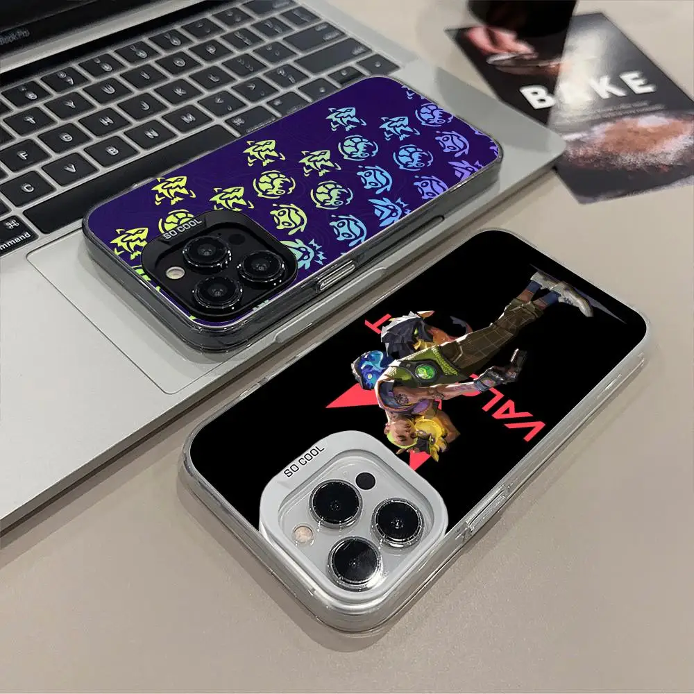 

Чехол для мобильного телефона Valorant Gekko для iPhone 17, 16, 14, 13, 12, 11 X XR XS 8 7 Pro Max Plus, полупрозрачный цветной защитный чехол