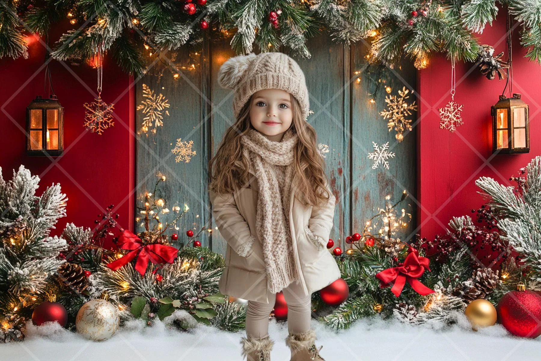 Mehofond Photography Background Winter Christmas Wonderland Xmas Tree Kids Family Holiday Portrait Decor Backdrop Photo Studio