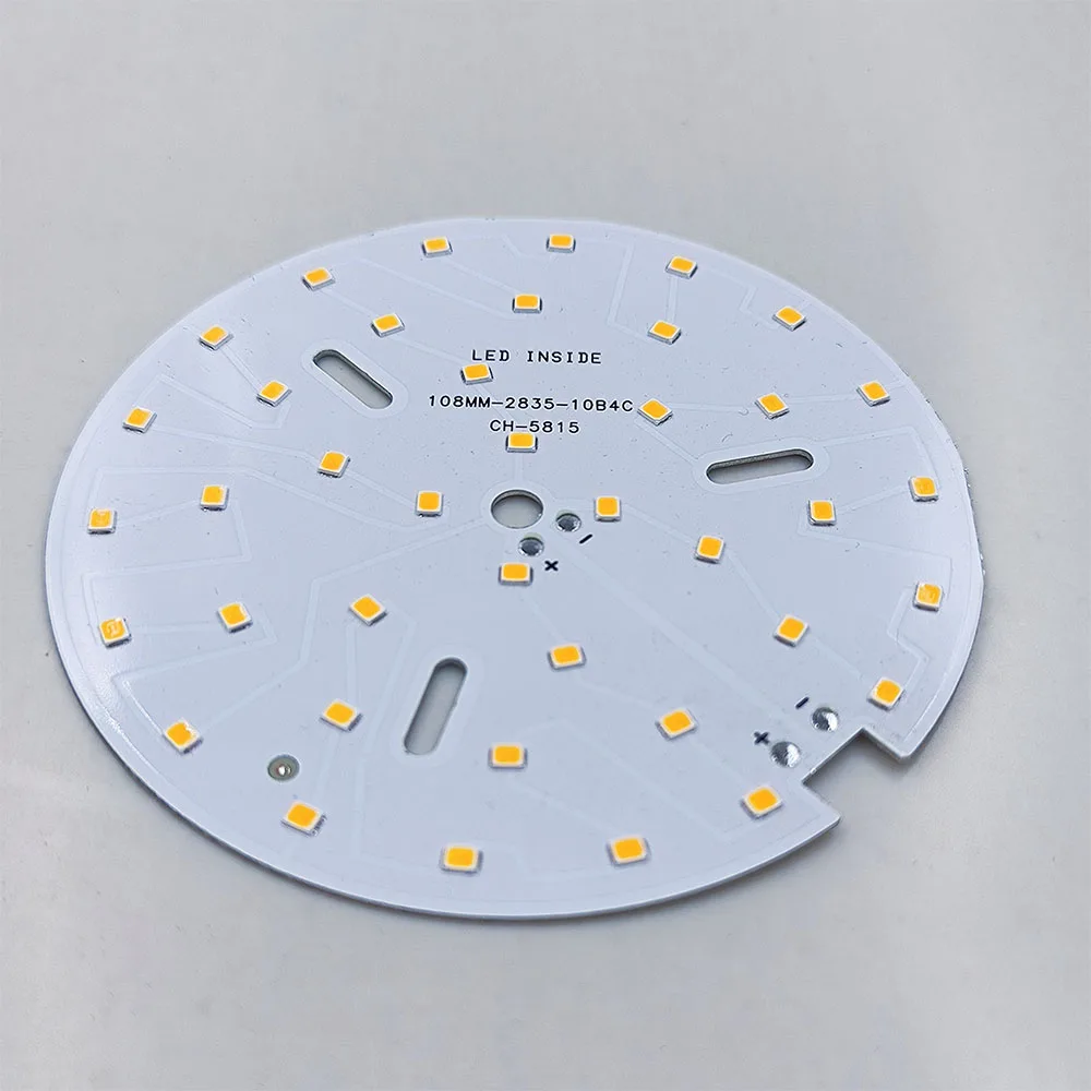 LED-Chip, LED-Platine, PCB, LED-Modul, rund, 108 mm, Lichter für Zuhause, Downlights, DIY, ersetzt SMD 2835, Konstantstrom, DC36 V, 22 W