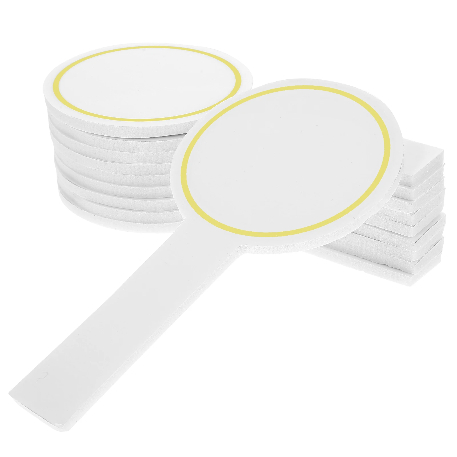 

6 Pcs Score Board Handheld Single Sided Dry Erase Large White Board Dry Erase Whiteboards Portable Foam Judges