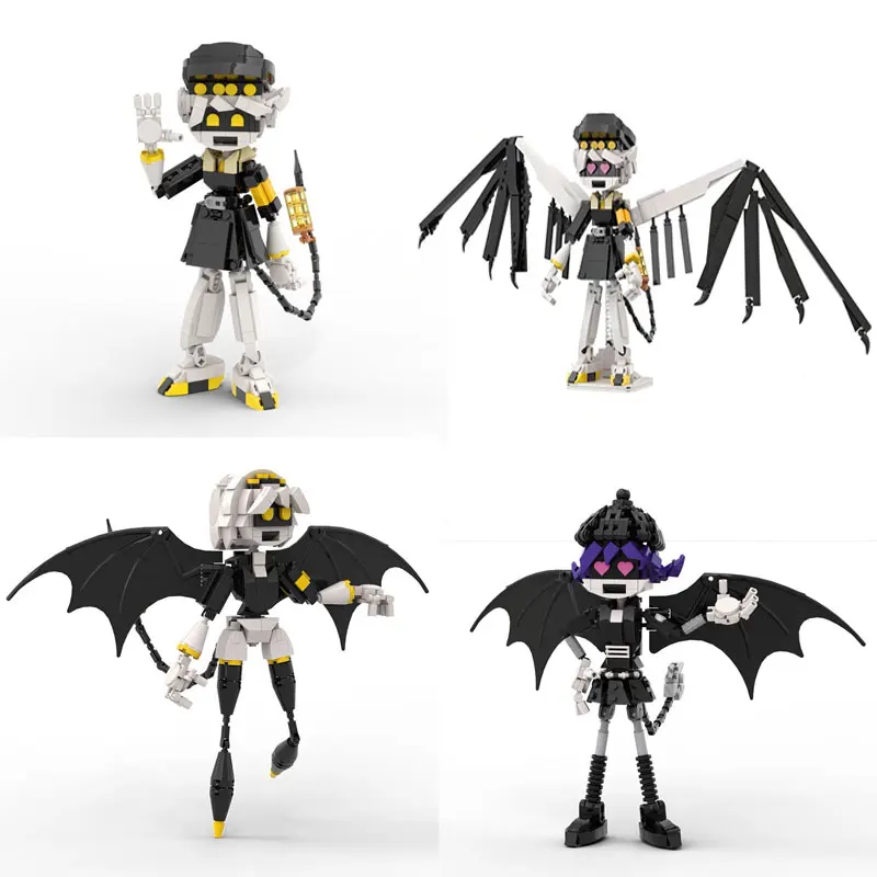 Classic Anime Series MOC Cartoon Characters Robot Assassin Drones Model DIY Ornaments Mecha Creative Toy Kids Gift