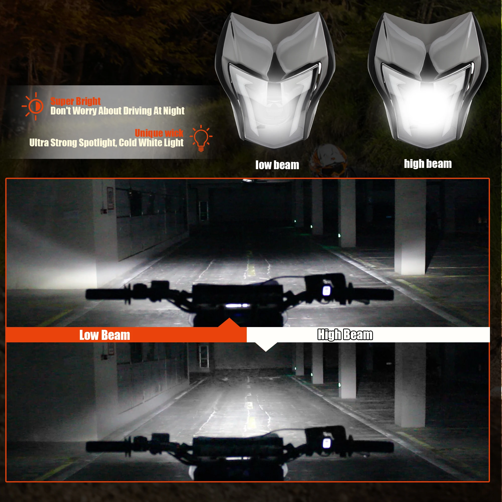 ل Vento CROSSMAX 250 PRO دراجة نارية المصباح LED رئيس ضوء لوحة هدية DRL اكسسوارات موتوكروس كشافات تعديل أجزاء