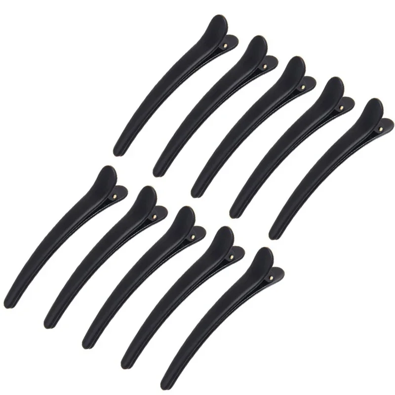 5 sztuk profesjonalny salon fryzjerski spinki do włosów czarne plastikowe pojedyncze bolce DIY aligator klips do włosów pielęgnacja włosów narzędzia do stylizacji