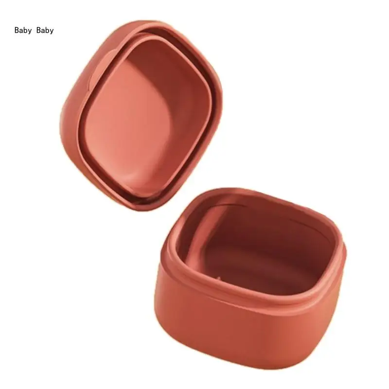 Silicone Pacifier Storage Case for Baby Dusts proof & Portable Nipple Case Infant Pacifier Container Storage Solution Q81A