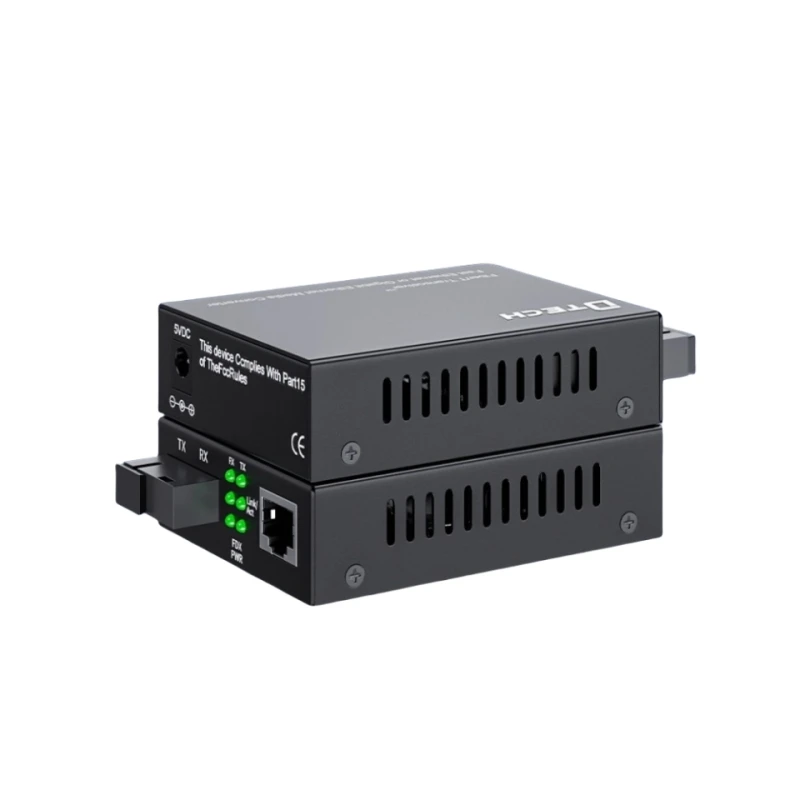 DTECH IOT9036 Gigabit Ethernet Media Converter Single Fiber Single Mode SC Fiber Transceiver up to 20KM