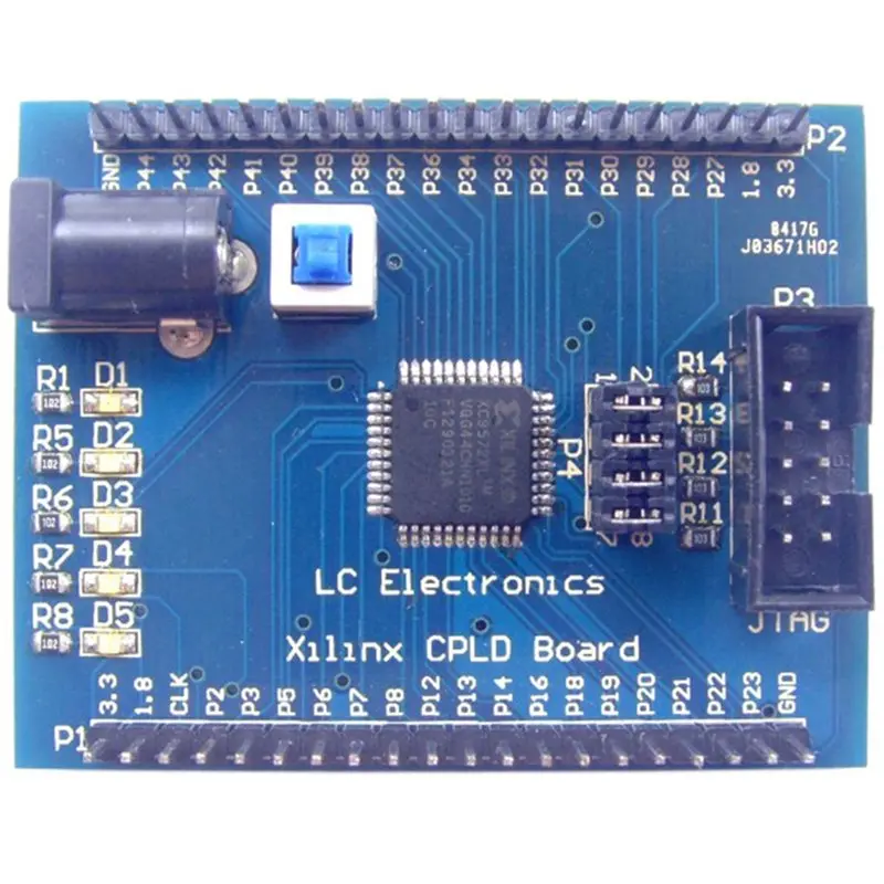 

Плата для разработки и обучения AS95-For Xilinx XC9572XL CPLD, экспериментальная плата для тестирования
