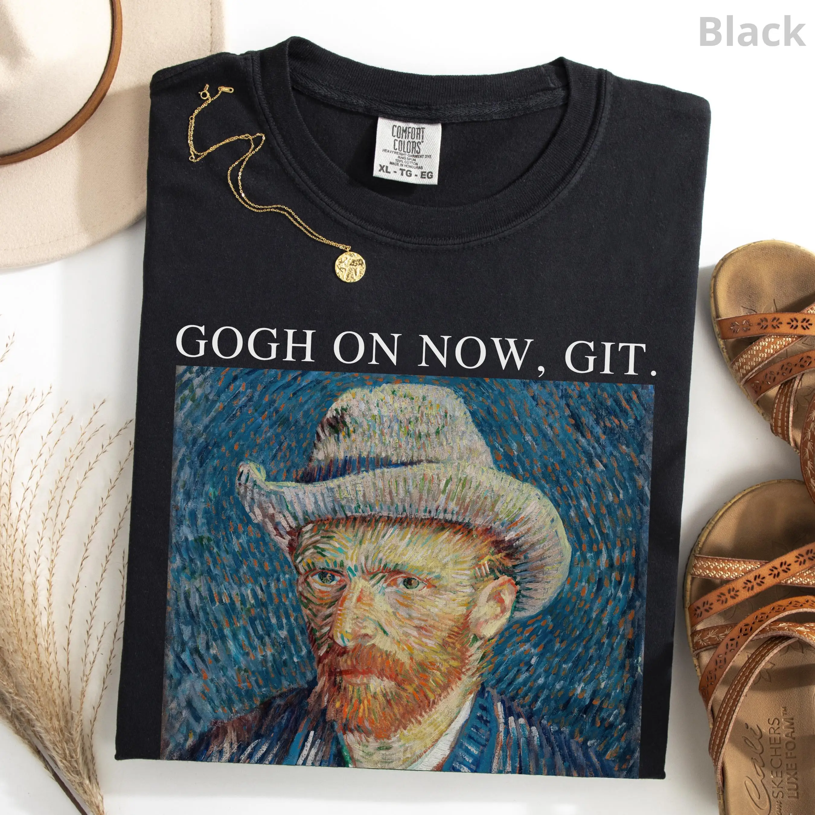 Art Teacher Shirt, Cotton Funny Van Gogh Art T-Shirt, Art Lover Humor Gift, Paint Artist TShirt, Gogh on Now Git