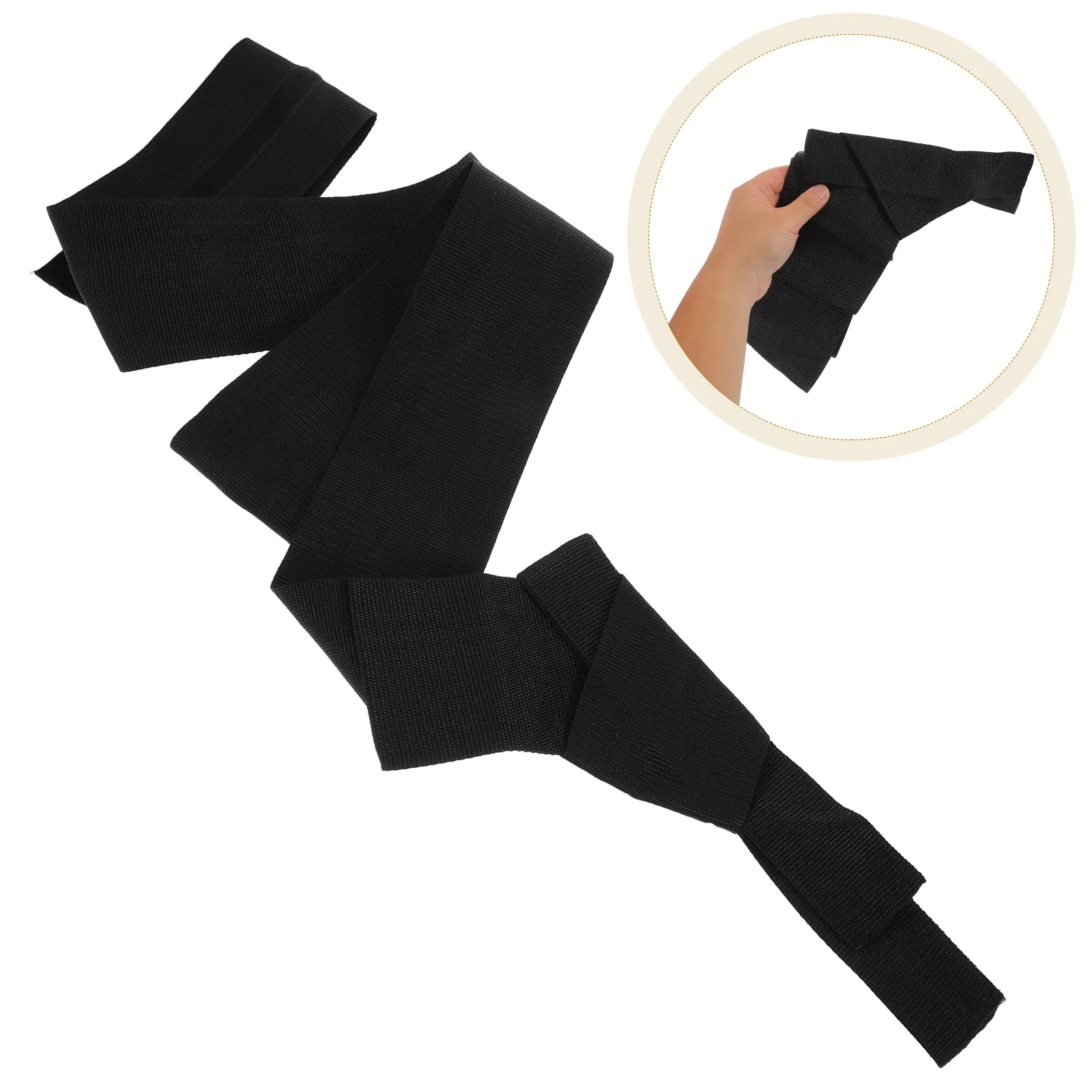 

Men'S Kimono Belt Japanese Traditional Yukata Waistband Wide Polyester Belt For Formal Casual Wear Vintage Style Accessory