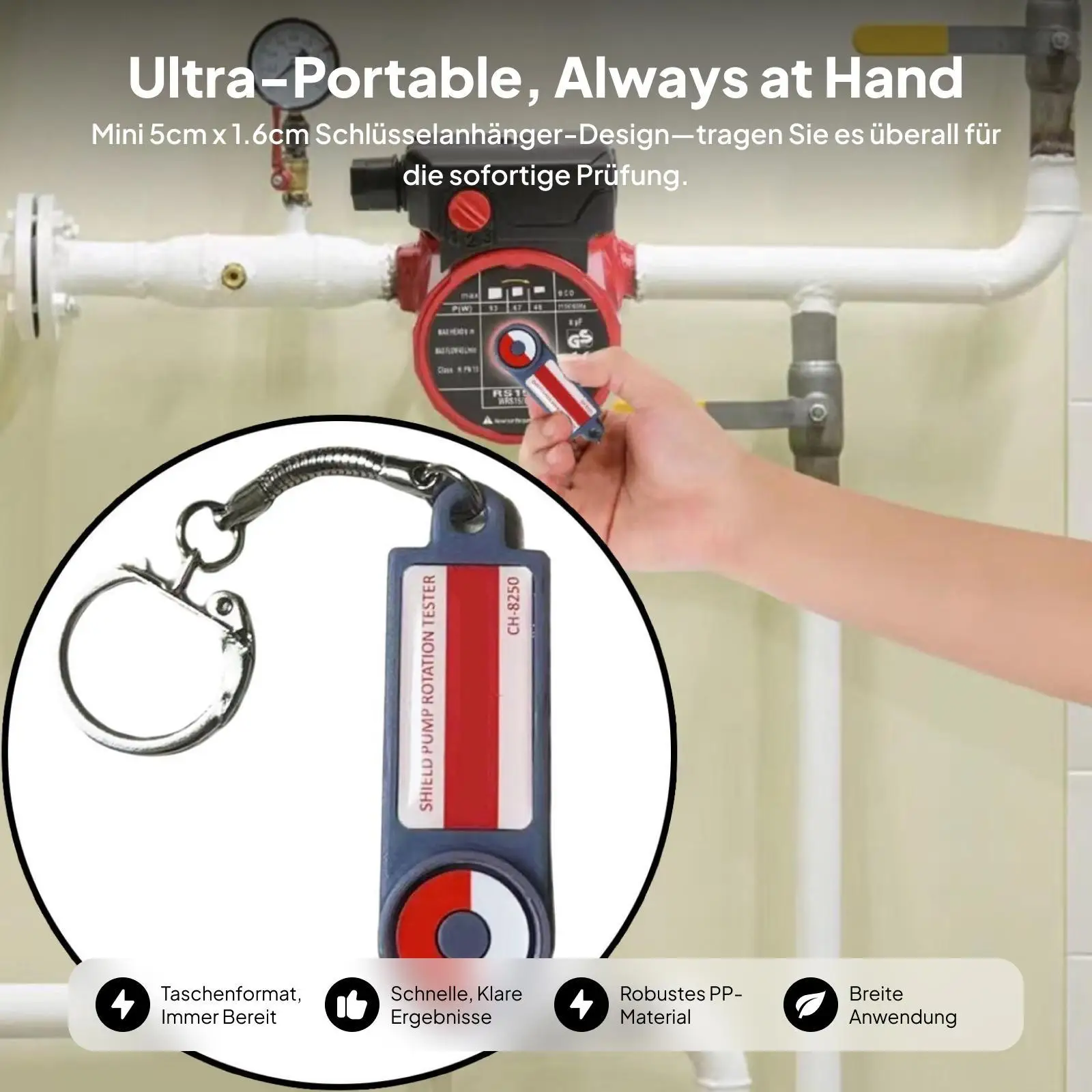 Rotation Tester and AC Detector Durable Coil Testing Accessory for Quick HVAC Maintenance