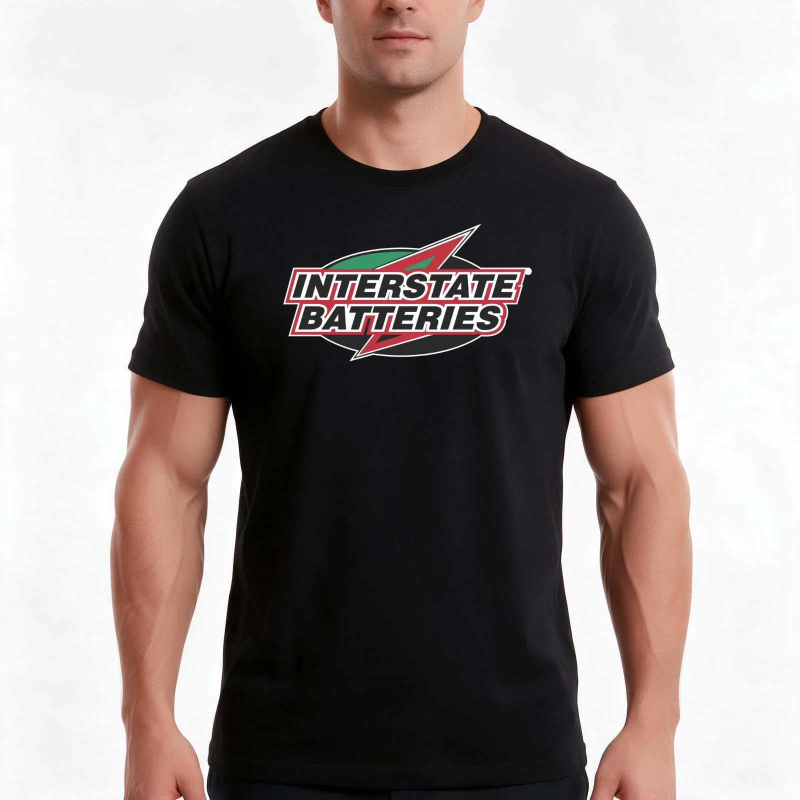 Interstate Batteries merch T-Shirt, Summer Casual Cotton Tee, Oversized Streetwear Tops, Vintage Graphic Print, Unisex Men Women