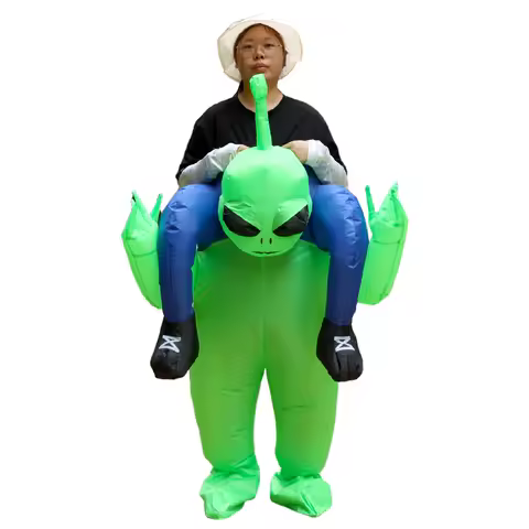 Adult Child Alien Inflatable ET Costume Anime Purim Cosplay Funny Blown Up Party Dress Suits