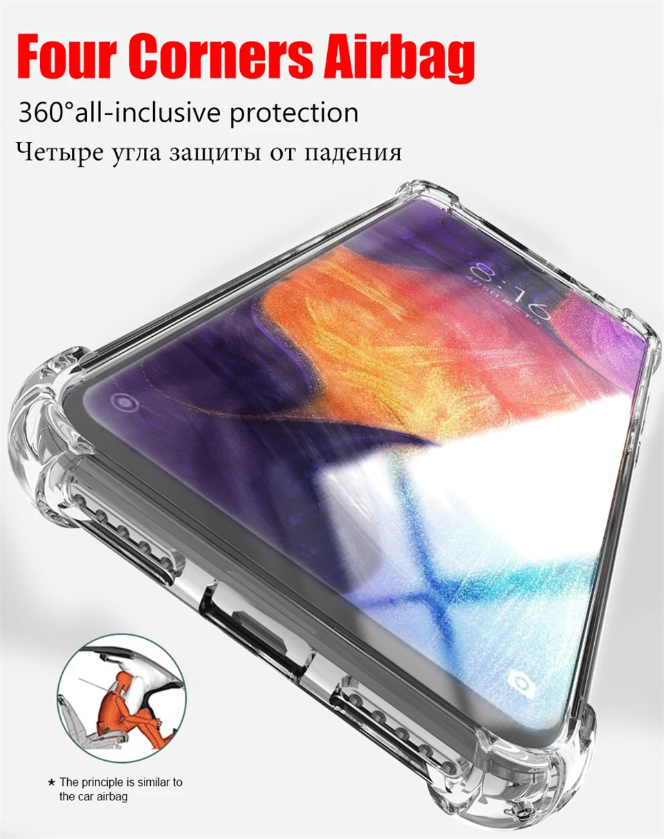 Klare Handyhülle für Samsung Galaxy S25 S24 S22 S23 Ultra S20 FE S21 Plus Ultra A15 A25 A55 A54 A34 5G stoßfeste Silikonhülle – Detail 6