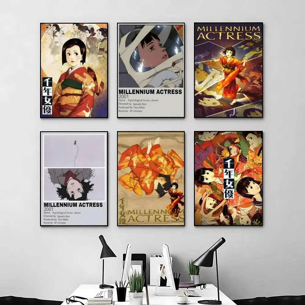 Movie Millennium Actress Poster Posters Anime Room Decor Decoration Movie Backpack Wall Interior Music Wall Art