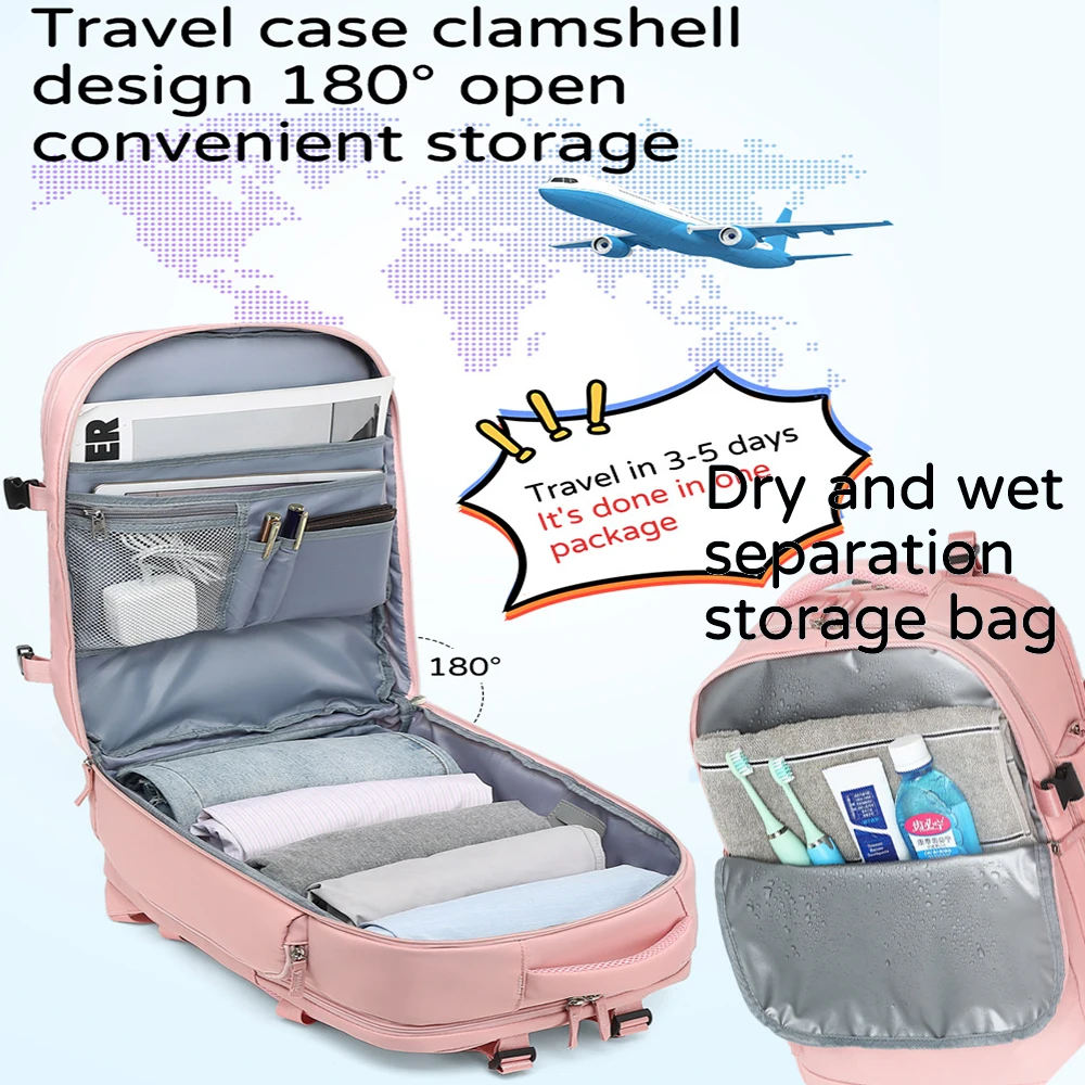 Geestock Seyahat Sırt Çantası Mochila Cabina Uçak Sırt Çantası Kabin Çantası 40 × 20 × 25 İş Bilgisayarı Sırt Çantası El Bagajı Easyjet