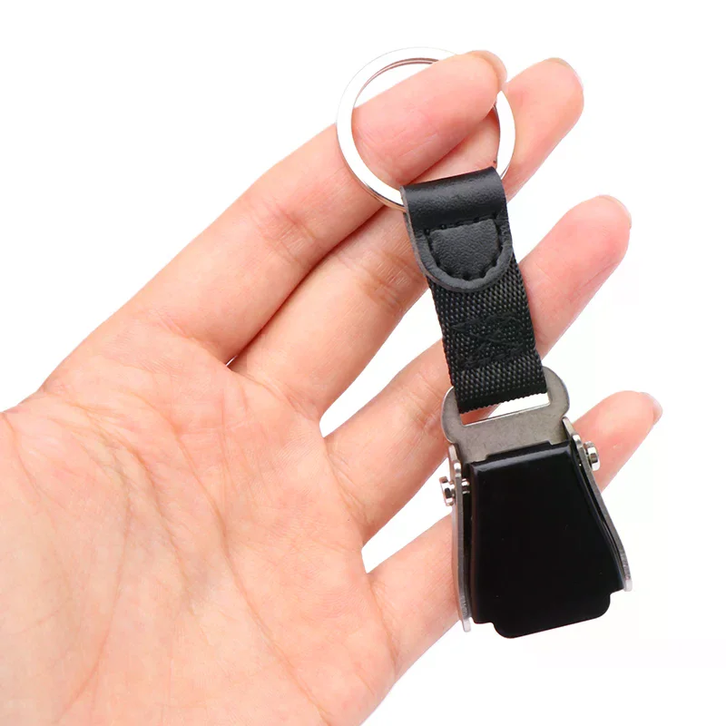 Mini Safety Seatbelt Plane Buckle Keychain Strap Key Chain For Flight Keyes Airplane Airline Small Aviation Gifts Seat Belt