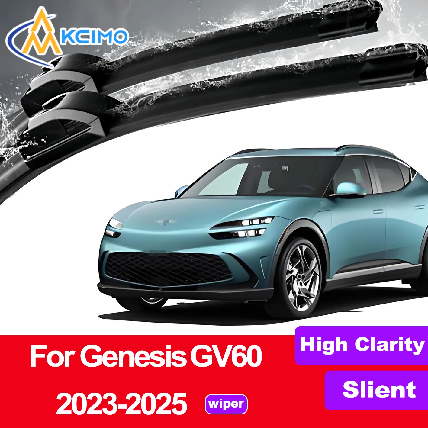 

2PCS HD Car Windscreen Wipers for Genesis GV60 JW1 2023-2025 Front Auto Wipers Blade Windshield Accessories 2025 2024 2023 year
