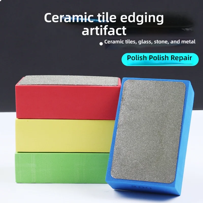 Tile Edge Trimming Tool Polishing Glass Edge Grinding Disc Edge Trimming Stone Wood Drill Bit Diamond Sand Sponge Sand Block