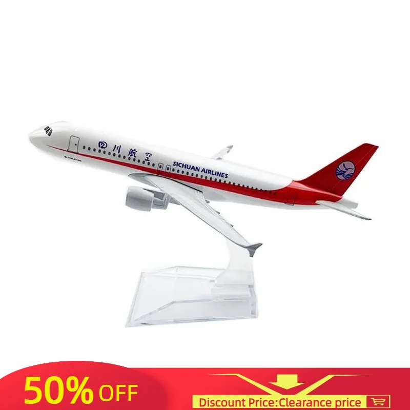 

16CMAlloy aircraft model Sichuan AirlinesA320 Diecast Aviation Plane Collectible Miniature Toys for Boys Dropshipping