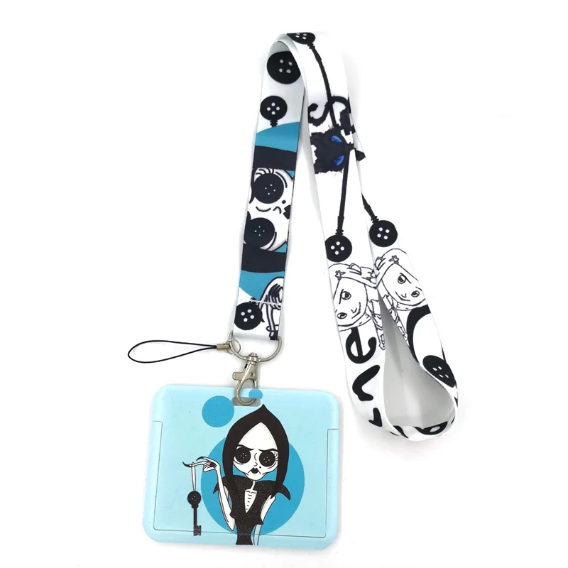 Coraline Horror Movie Credit Card ID Holder Bag Student Women Travel Bank Bus Business Card Cover Badge Accessories Gifts