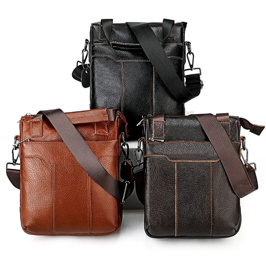 

【New style】 goods first layer cowhide men's bag large capacity men's shoulder bag leather -body bag business portable iPad back