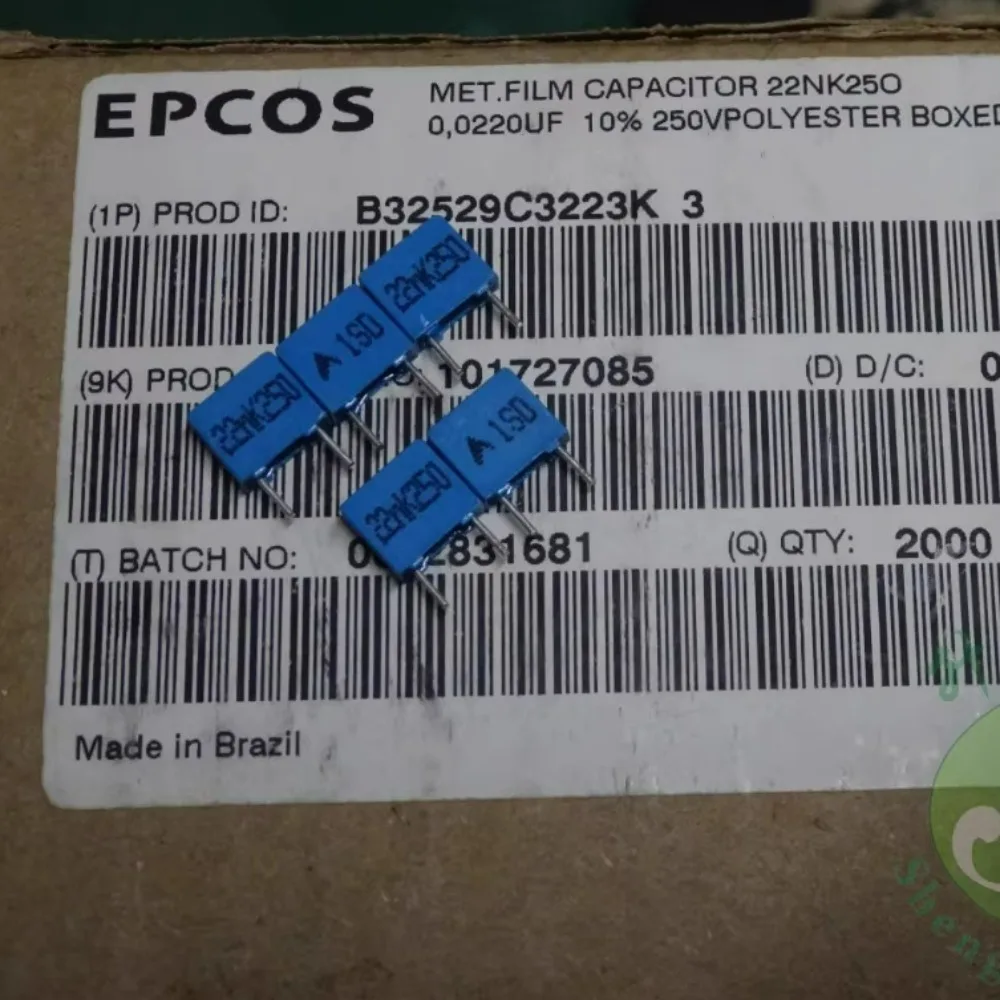 

20PCS EPCOS 0.022uf/250v 22nf 223 Brand New 5mm Film Capacitor B32529C3223K