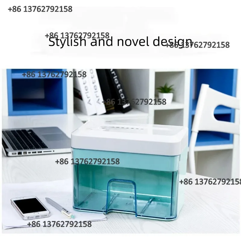 5 Level Security Desktop Electric Paper Shredder 2mm Particle Cut Confidential File Shredder Household Office Document