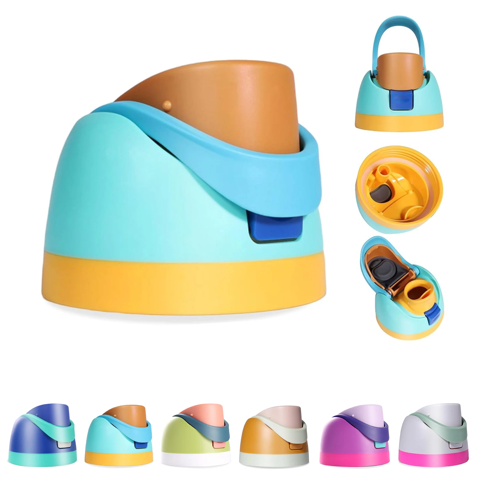 ウォーターボトル用交換蓋、16オンス、24オンス、32オンス、40オンスボトル用プレミアムアクセサリー ﻿