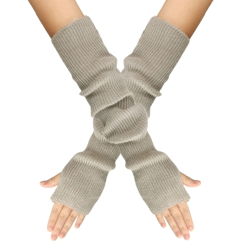 Casual over Sleeve Mitten over Sleeve Typing Glove Women Fashion Keep Cuff Warm Touchscreen Cycling Gloves Unisex X4YC