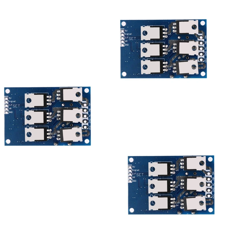 Top Deals 3X DC 12V-36V 500W Brushless Motor Controller Without Hall PWM Control Balanced Car Driver Board Durable Use