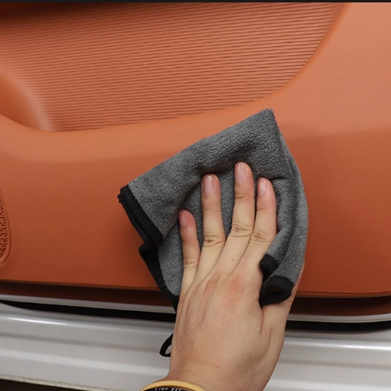 ل GAC AION V 2nd Gen 2024-2026 باب السيارة مكافحة ركلة الوسادة الديكور لوحة الباب الداخلي واقية ملصق إكسسوارات جلدية #6