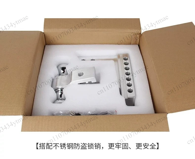 Solid Trailer Tow Ball Hook Modified Rear Bar Square Port Connector for Automobile Motorboat Traction Trailer Hitch Accessories