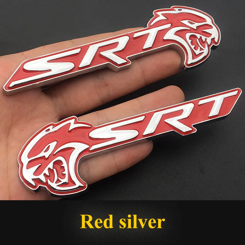 Car Front Grille Emblem Rear Trunk Decal Badge Stickers for Srt Charger Srt8 Srt4 Dart Durango Caliber Challenger Accessories