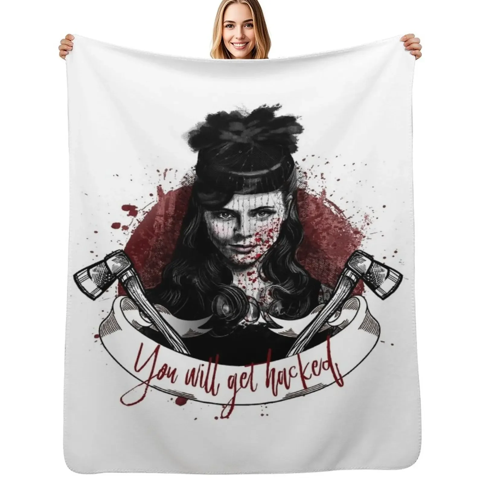 

Lizzie Borden Throw Blanket Blankets Sofas Of Decoration bed plaid Picnic for babies Blanket