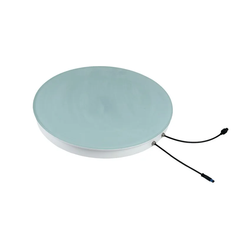 Induction floor tile light, stage floor light, round color running foot stepping interactive music floor light y