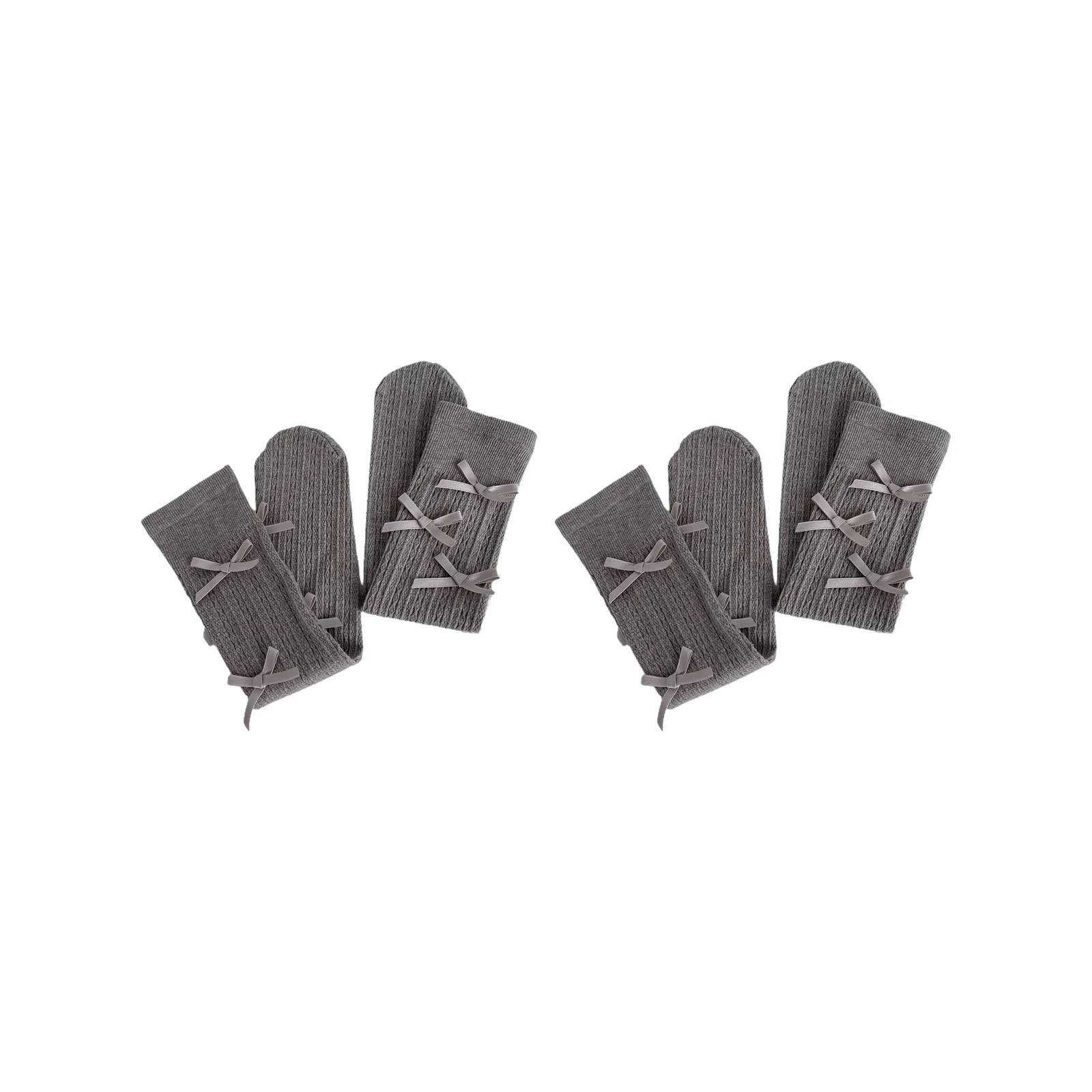 Morandi twist JK mid-calf socks 5-color combination (wheat gray/wheat skin/grey/brown/black)