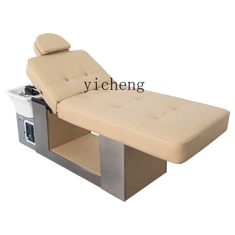 

Zws. New high-end barber shop hair salon special shampoo bed beauty salon fumigation water circulation head treatment bed