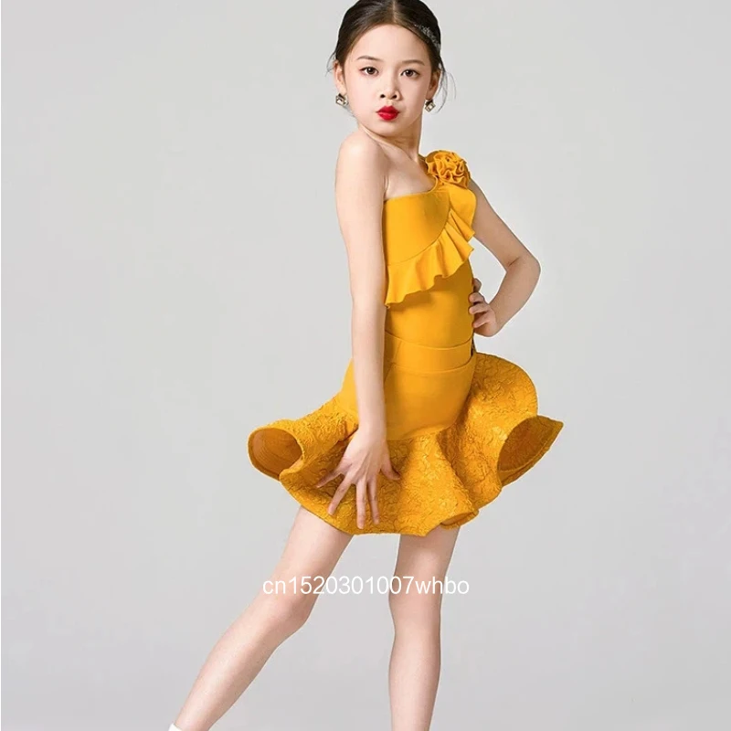 

Костюм для латиноамериканских танцев для девочек, новинка лета 2026 года, высококачественный детский профессиональный комплект в западном стиле для выступлений