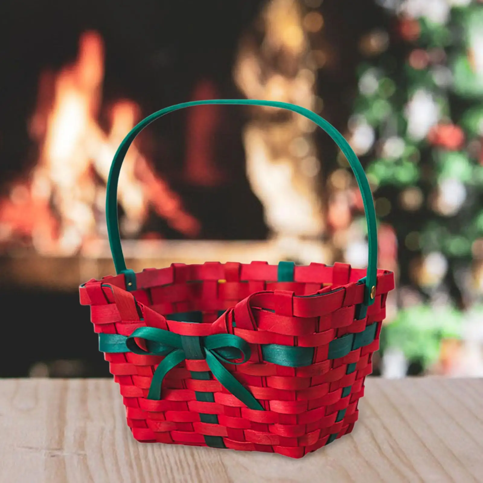 Christmas Gift Basket Party Supplies Multifunction Ornament Storage Basket