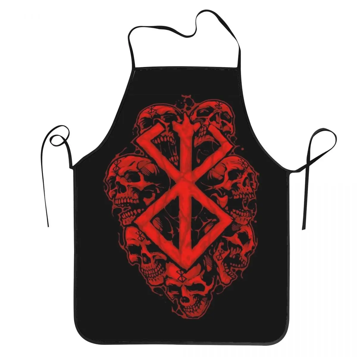 Berserk Sacrifice Mark Demon Sword And Magic Aprons Chef Cooking Tablier Sleeveless Bib Kitchen Cleaning Pinafore for Women Men