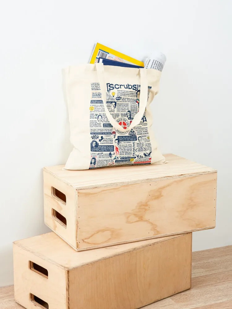 Wise Words of Scrubs Tote Bag personalized tote reusable shopping bags canvas tote bag Women's shopper bag