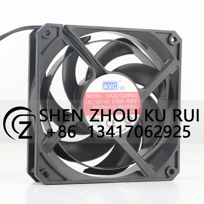 AVC 12CM 4-wire 12V 0.50A AC EC 12025 intelligent speed control chassis Computer DAZD1225R2U cooling fan