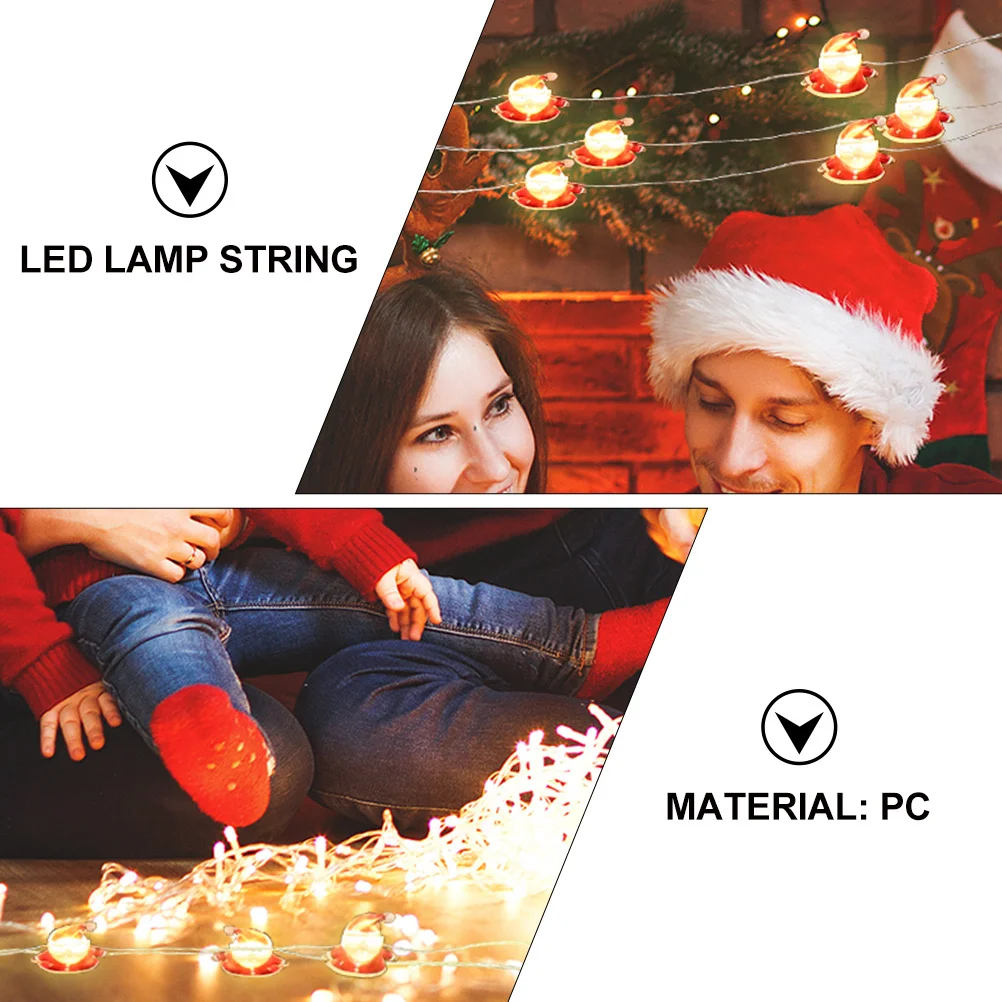 1 قطعة سلسلة أضواء عيد الميلاد ديكور 30 لمبات LED مصباح آمن الجهد المنخفض لشجرة الحائط متجر الحفلات عطلة الإضاءة