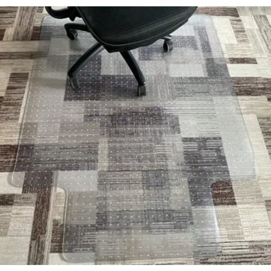 

Office Chair Mat for Carpeted Floors 45"x53" Heavy-Duty Clear Chair Mat with Lip Non-Slip Studded Backing Floor Protector for