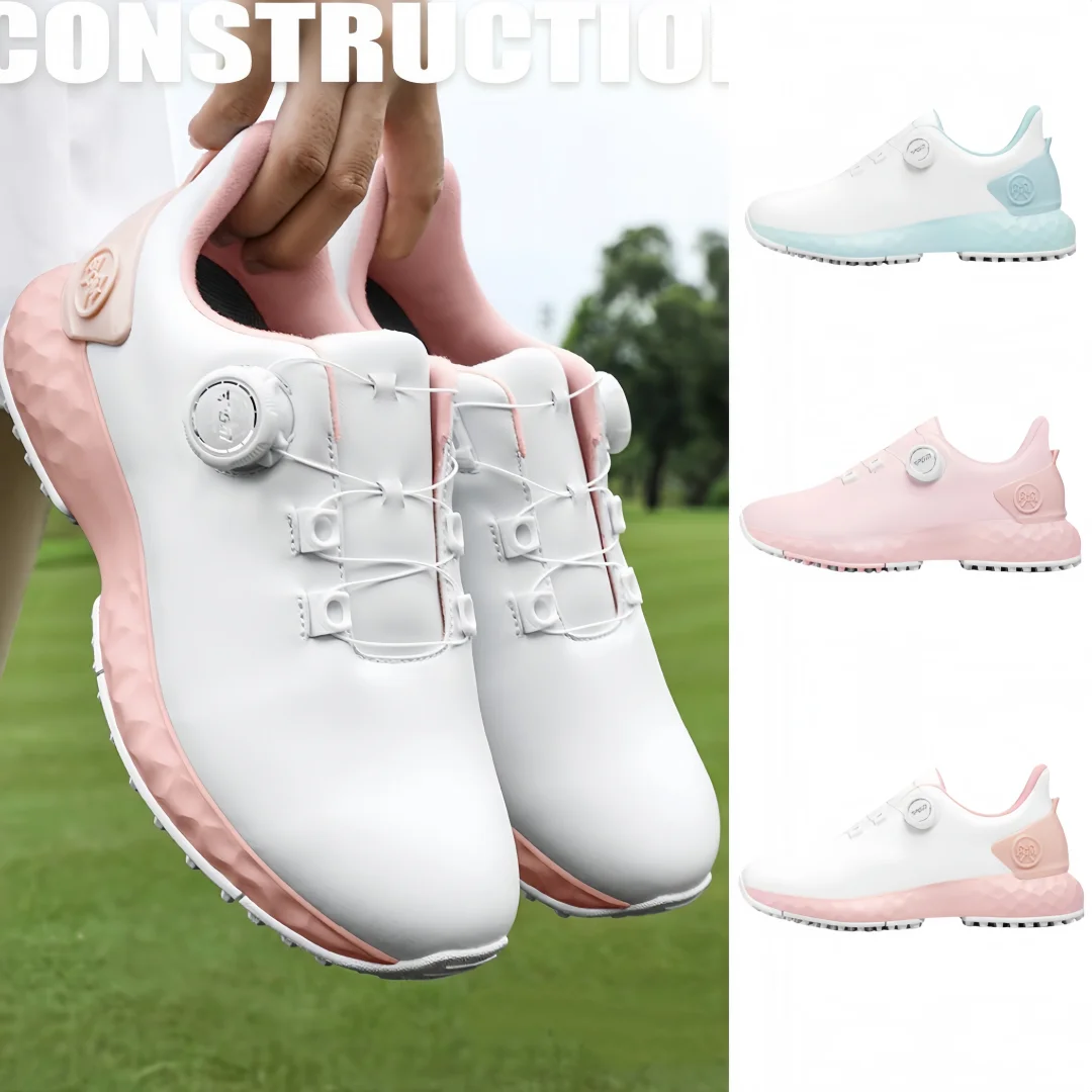 

PGM 2025 Golf Shoes Korean Spring/Summer Women's Waterproof Women's Shoes Anti slip Sports Shoes Women's Height Increasing Shoes