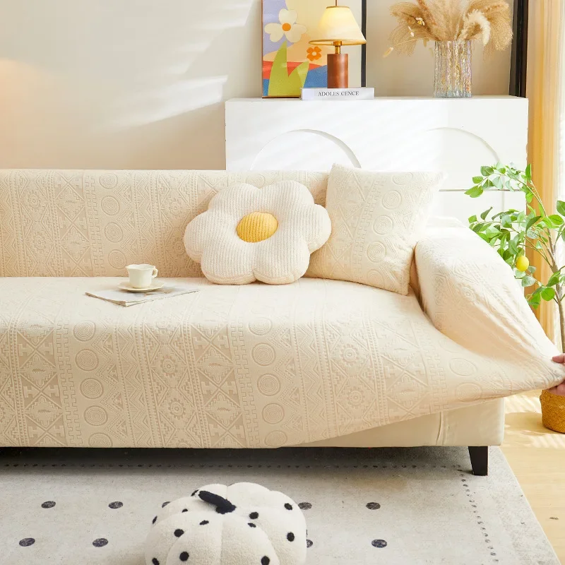 New Elastic Sofa Protector Cover, Full Coverage One-Piece, Universal for All Seasons