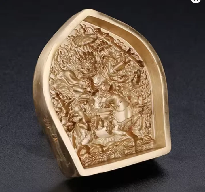 Exquisite Copper Brass Palden Lhamo tsatsa mould Buddha statue Tibet buddhism Sri Devi mold Lakşmī Lucky gift