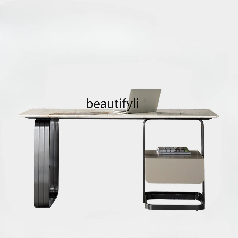 Italian Modern Minimalist Light Luxury Study Desk Combination Modern Minimalist Home Office Writing Desk office furniture